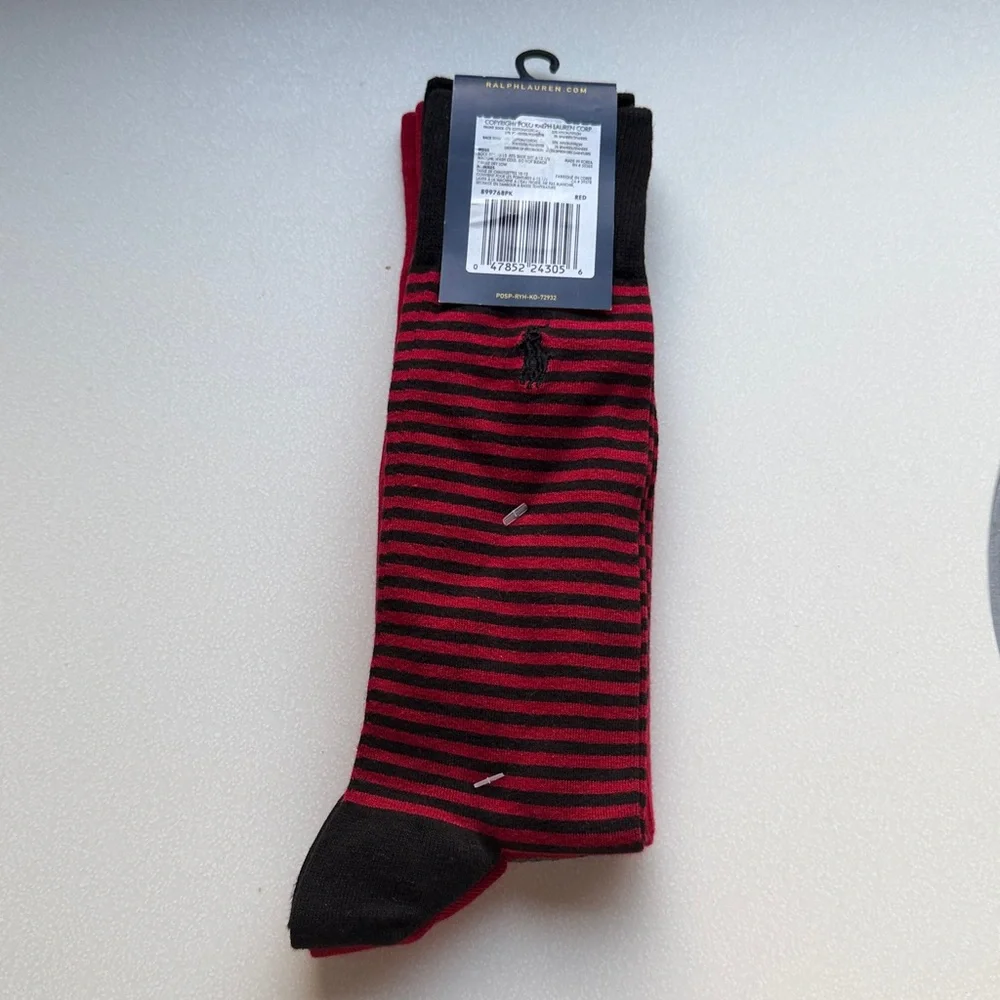 Polo RALPH LAUREN NWT Men’s Socks 2 Pair Martini‎ Bear Ski Snowboard Tree Skiing